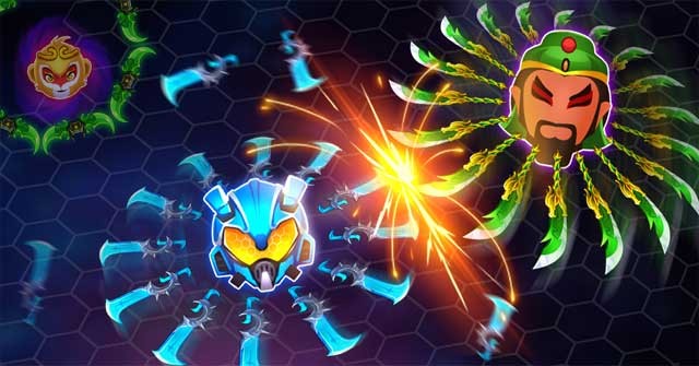 Knives Crash cho Android là một trò chơi hành động thú vị giống Slither.io