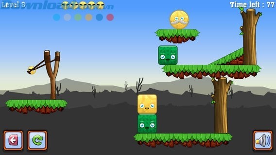 Độ khó của game tăng dần qua các màn chơi