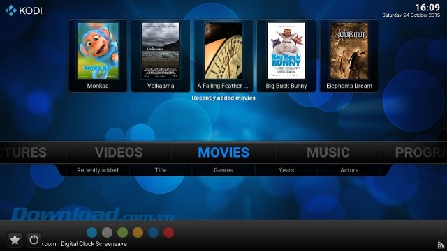 Kodi hỗ trợ phát các file media trên máy