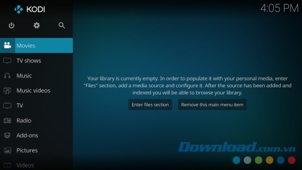 Kodi cho Mac là phần mềm phát nhạc và xem phim miễn phí, chất lượng cao