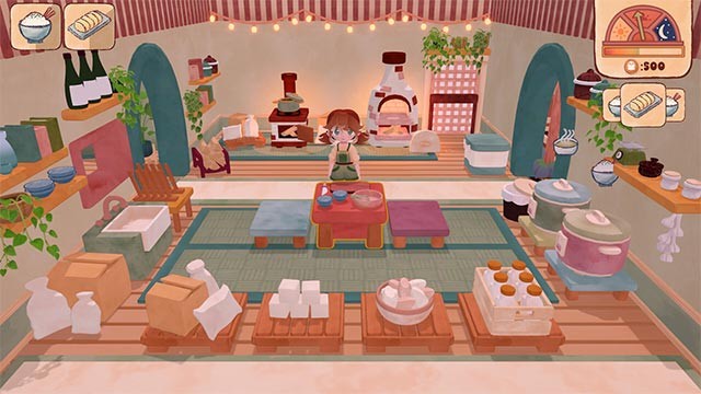 Sử dụng số điểm kiếm được trong Kokoro Kitchen game để nâng cấp căn bếp và chất lượng cuộc sống