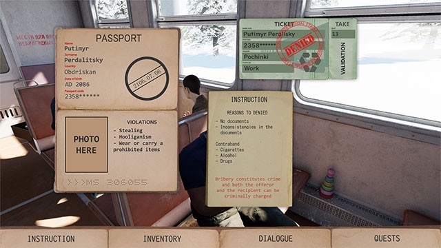 Kiểm tra vé, giấy tờ của từng hành khách và đảm bảo an toàn cho mọi người trong Konduktor game