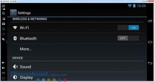 Các lựa chọn cài đặt