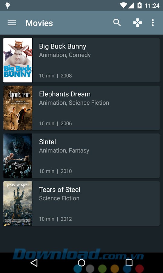 Tìm kiếm danh sách phim