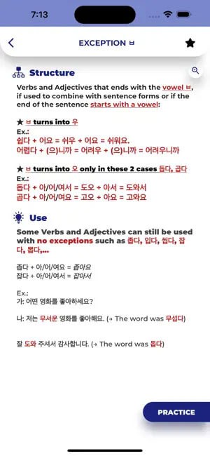 Cung cấp giải thích ngữ pháp Tiếng Hàn