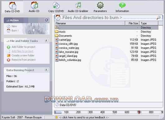 Koyote Free CD DVD Burner