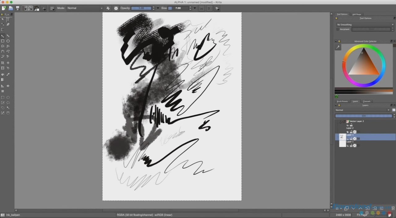 Nhiều loại cọ vẽ với khả năng tùy biến