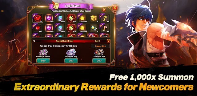 Nhận 1000 lượt triệu hồi miễn phí dành cho người chơi mới