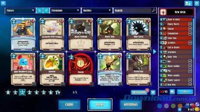 Thỏa sức tùy chỉnh bộ bài trong game chiến thuật thẻ bài miễn phí KROSMAGA cho máy tính và Mac