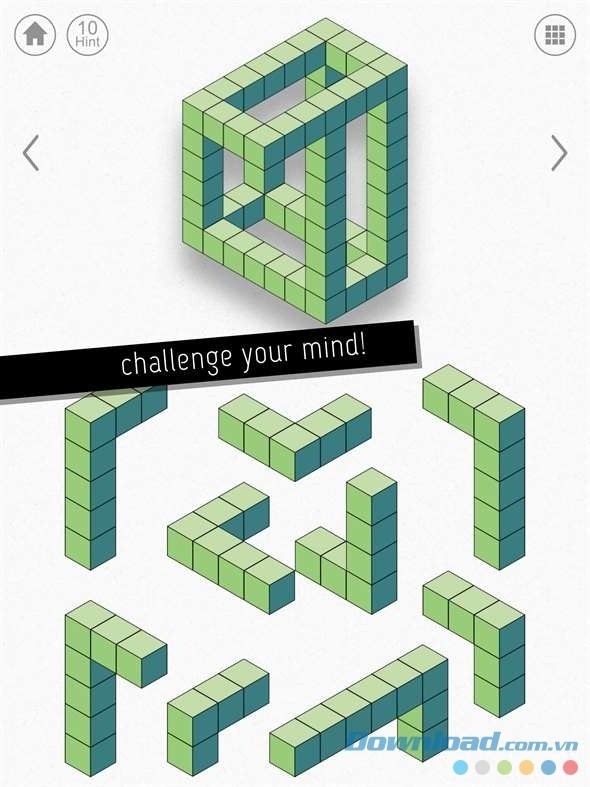Đặt ra thử thách cho trí tuệ của bản thân khi chơi game Kubic miễn phí cho Windows Phone và máy tính