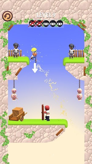 Kunai Master cho bạn trở thành một sát thủ ninja chuyên sử dụng dao găm