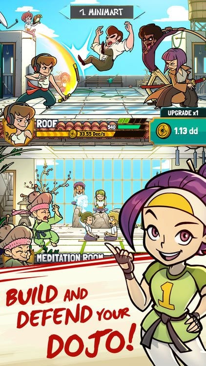 Xây dựng và bảo vệ võ đường trong Kung Fu Clicker