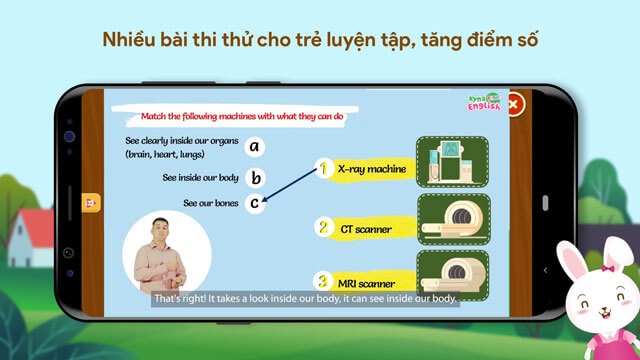 Cung cấp nhiều bài thi thử cho trẻ luyện tập, tăng điểm số