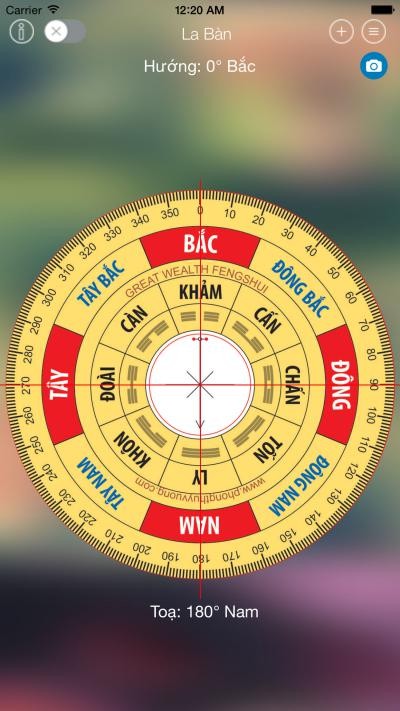 La bàn Phong thủy cho iPhone