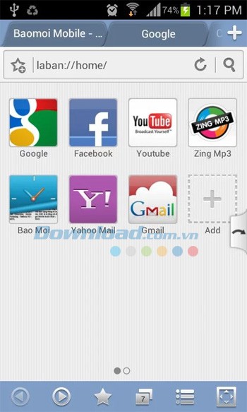 Laban Browser cho Android