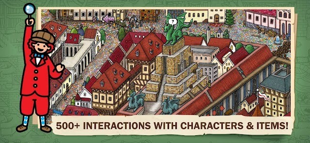 Hơn 500 tương tác với các nhân vật và vật phẩm