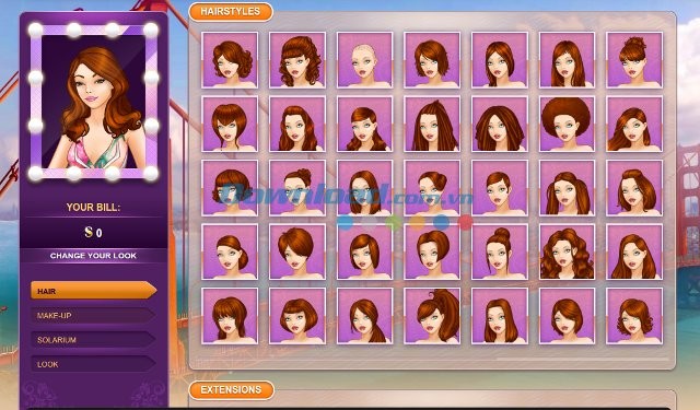 Thay đổi kiểu tóc cho quý cô trong Lady Popular Fashion Arena