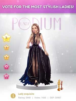 Bình chọn cho cô gái thời trang nhất trong Lady Popular: Fashion Arena for Android