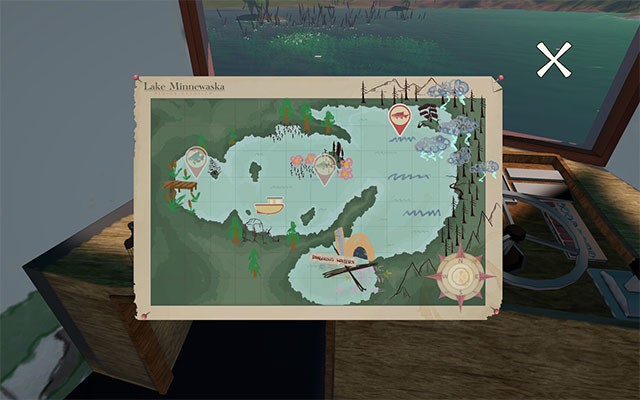 Tìm kiếm các địa điểm câu hoàn hảo trên hồ Minnewaska để hoàn thành danh sách mà Rue đưa ra