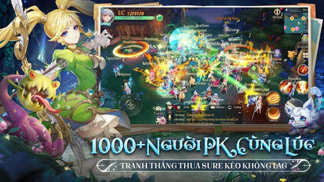 Tranh tài cùng hơn 1000 người chơi, PK cùng lúc
