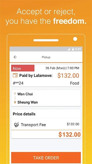 Ứng dụng giao hàng dành cho lái xe của Lalamove