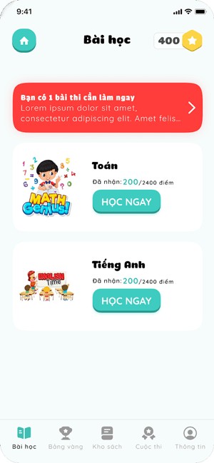 Các bài học trong ứng dụng