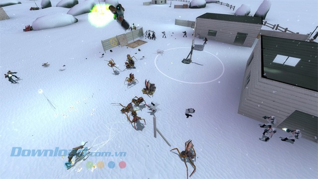 Điều khiển nhiều loại quân lính khác nhau trong game chiến thuật thời gian thực Lambda Wars