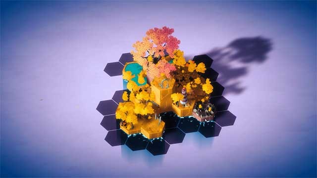 Phát triển lãnh thổ của hòn đảo bằng cách đặt các viên gạch lục giác cạnh nhau