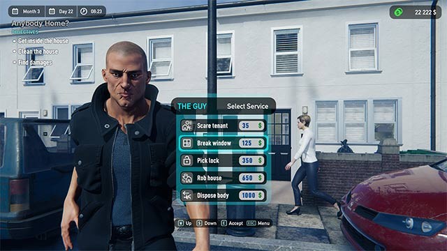 Xử lý mọi rắc rối và khách hàng thuê nhà bằng bộ vũ khí, công cụ trong Landlord game