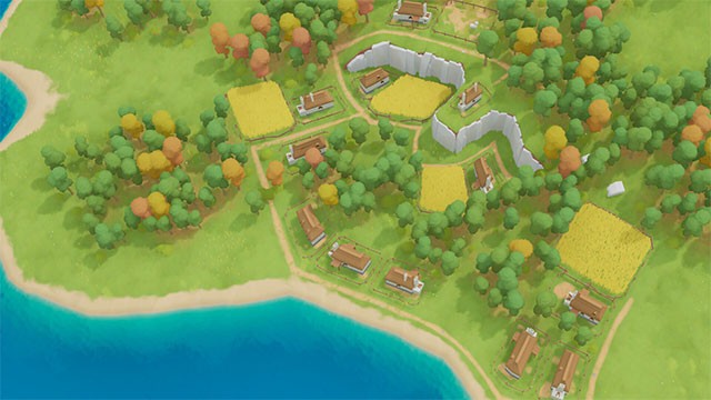 Land of Koastalia sở hữu hệ thống xây dựng độc đáo trên lưới không đồng đều