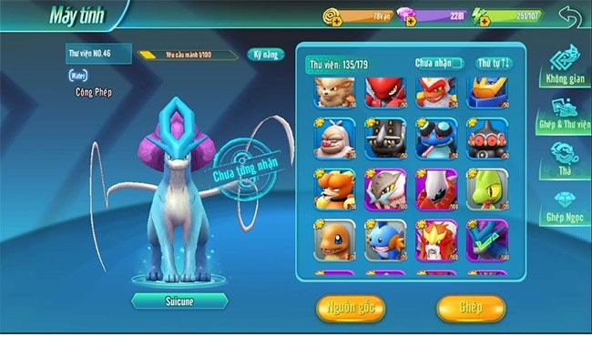 Danh sách Pokemon trong Lang Quai Thu