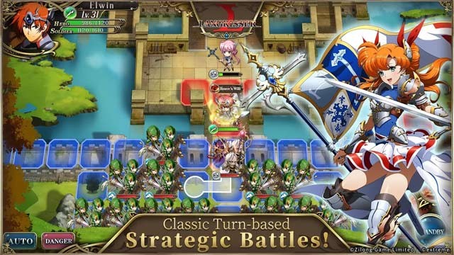 Tham gia cuộc chiến chiến thuật theo lượt cổ điển trong Langrisser