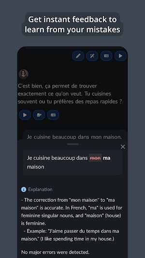 Nhạn phản hồi tức thời cho những lỗi của bạn