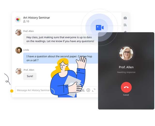 Gọi video call trong các cuộc trò chuyện nhóm, sắp xếp lịch và chỉnh sửa tài liệu