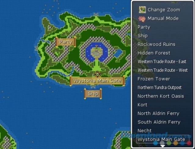 Bản đồ trong game nhập vai mới Last Dream: World Unknown cho máy tính, Mac và Linux