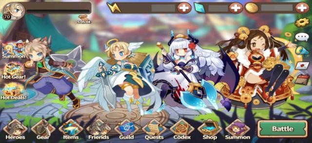 Rất nhiều anh hùng và trang thiết bị để bạn cường hóa đội quân của mình