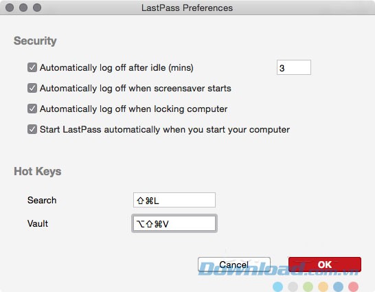 Thiết lập cài đặt