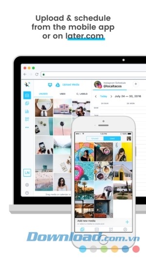 Later cho iOS upload và lên lịch đăng bài từ điện thoại