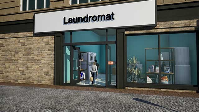 Quản lý cửa tiệm giặt ủi của bạn trong Laundromat Manager Simulator