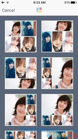 Đề xuất các kiểu ghép ảnh