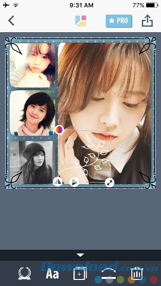 Trang trí ảnh bằng sticker