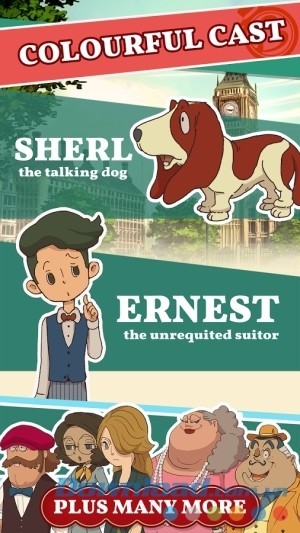 Nhân vật trong Layton’s Mystery Journey cho Android rất dễ thương