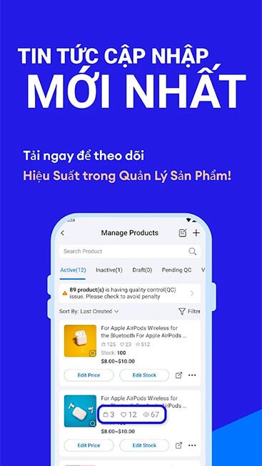 Luôn cập nhật thông tin bán hàng