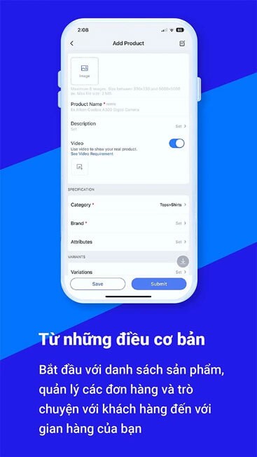 Đăng tải sản phẩm lên gian hàng