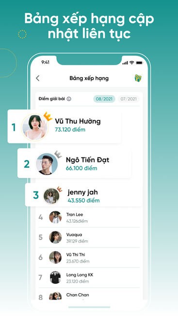 Bảng xếp hạng học tập