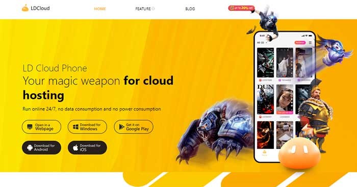 LDCloud là trình giả lập Android trên nền tảng đám mây