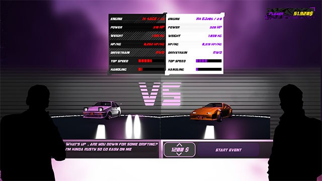 Thoải mái lựa chọn xe đua và nâng cấp trước khi bước vào thử thách thực sự