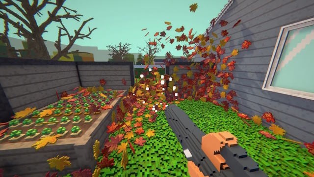 Leaf Blowing Simulator là game mô phỏng dọn lá ấm cúng