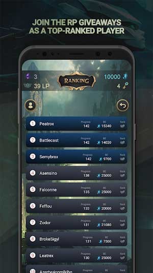 Trở thành người chơi hàng đầu để nhận quà RP