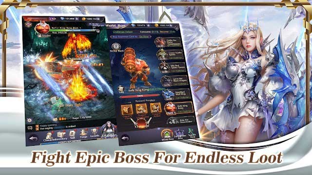 Chiến đấu chống lại trùm và thu thập chiến lợi phẩm